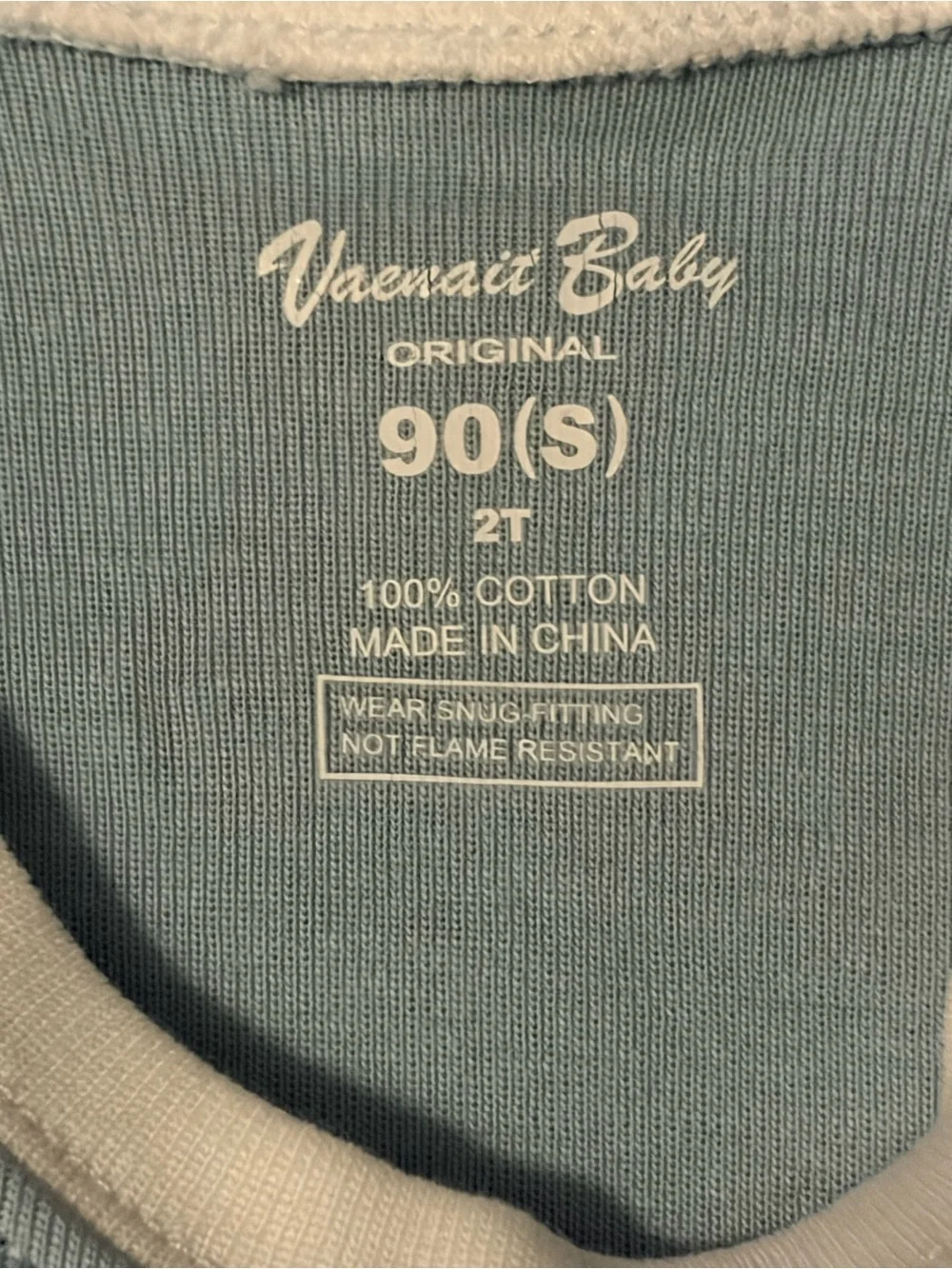 Vaenait Baby Blue Bunny Rabbit Pajama Set Short Sleeve Snug Fit 2PC NEW‎ Size 2T